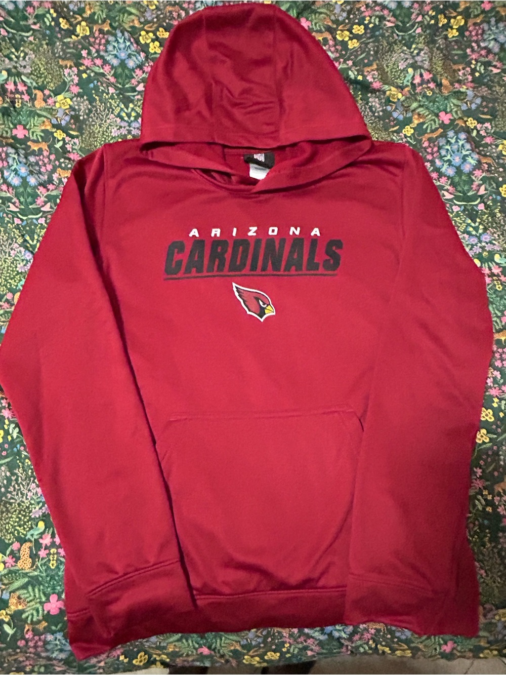 NFL Team Apparel Arizona Cardinals Red Hoodie. Youth  XL